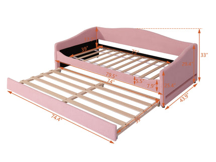 Design Upholstered Daybed With Light And Trundle