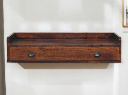Belmont - Wall Mounted Console Shelf - Chestnut