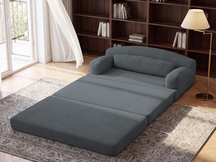 2 Seater Sofa Bed, Compact Foldable Floor Couch