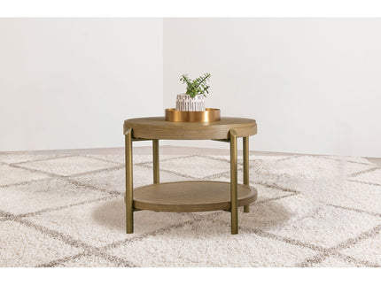 Benson - Round Table With Storage Shelf