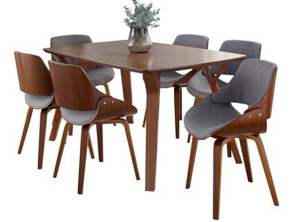 Folia Fabrizzi - 7 Piece Mid Century Modern Dining Set