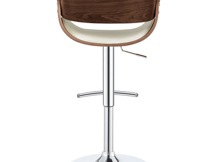 Ergonomic Adjustable Bar Stool - Ivory