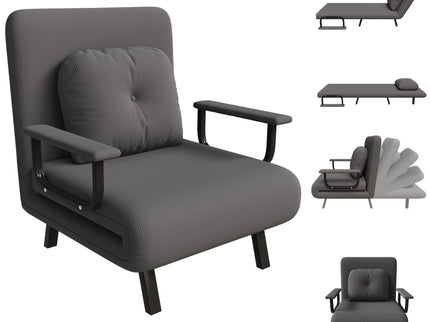 5 In 1 Folding Sofa Bed With 5 Position Adjustable Backrest