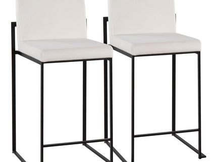 Fuji - Contemporary Modern Elegance, High Back Counter Stool