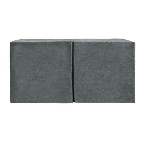 Rectangular Outdoor Indoor Accent Side Table (Set of 2)