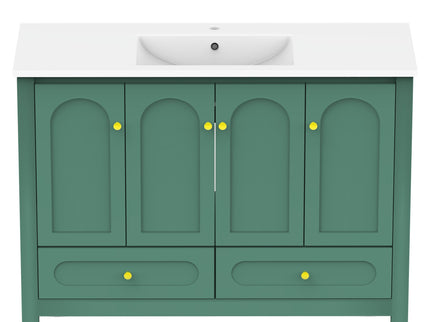 Bathroom Vanity With Sink Combo, 4 Soft Close Doors And 2 Drawers