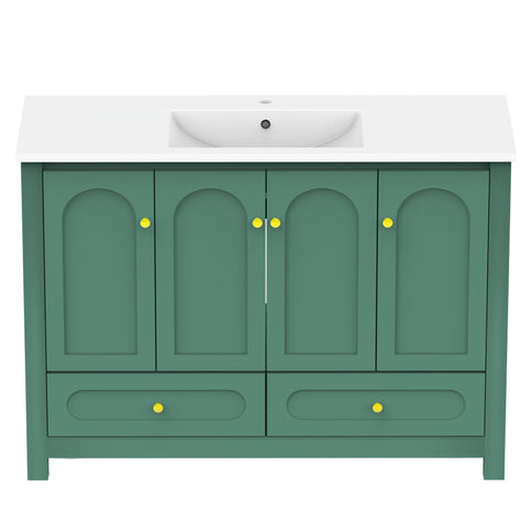 Bathroom Vanity With Sink Combo, 4 Soft Close Doors And 2 Drawers