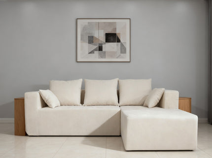 Modular Corner Sofa With Soft Fabric