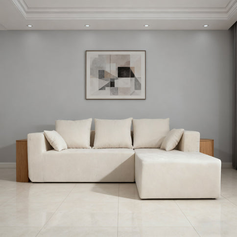 Modular Corner Sofa With Soft Fabric