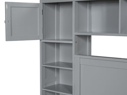 Bed With All In One Cabinet, Shelf And Sockets