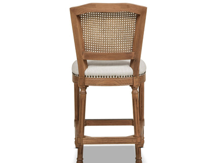Triomphe - Rattan Wicker High Back Armless Counter Bar Stool