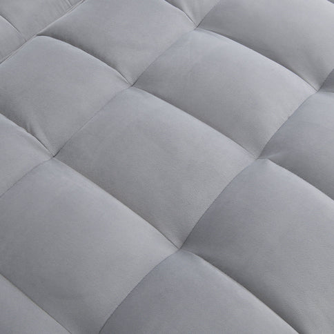 Modern Loveseat With Pullout Bed, Adjustable Reclining Backrest