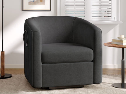 Power Lift Recliner Barrel Shape Reclining Chair With Footrest And Side Pocket