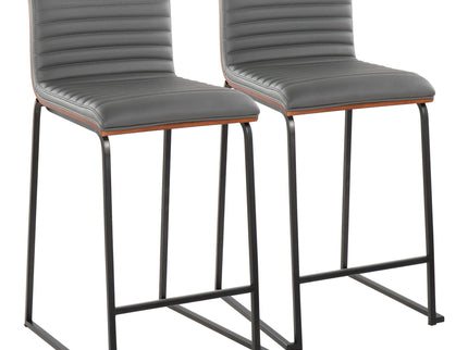 Mason Mara - Contemporary Fixed Height Quality Counter Stool (Set of 2)
