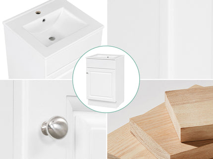 Bathroom Vanity With Sink, Cabinet With Adjustable Shelf