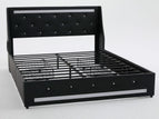 Black / Queen / 2 Drawers
