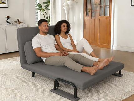 5 In 1 Convertible Sofa Bed For 2 With Adjustable Backrest