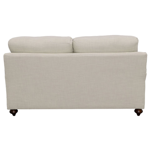 Brewster - Upholstered Loveseat With English Arms - Light Gray