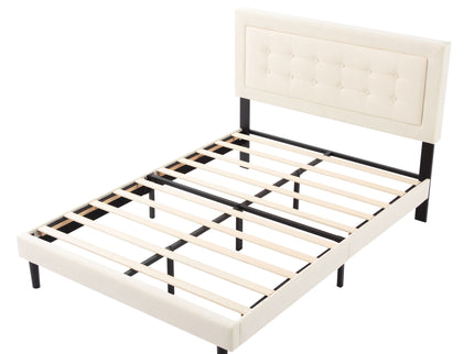 Upholstered Platform Bed With Slats