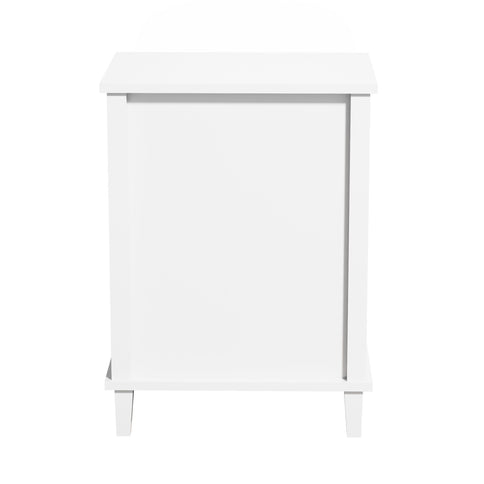 Nightstand & 1 Drawer And 1 Shelf - White