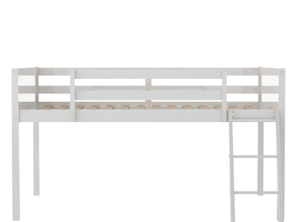 Low Loft Bed With Adjustable Ladder