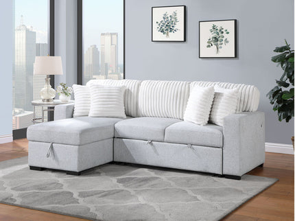 Ford - Reversible Pull Out Sofa Bed - Light Gray