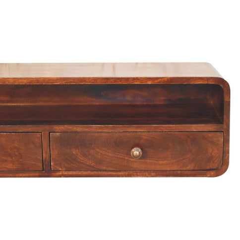 Floating Open Console - Walnut