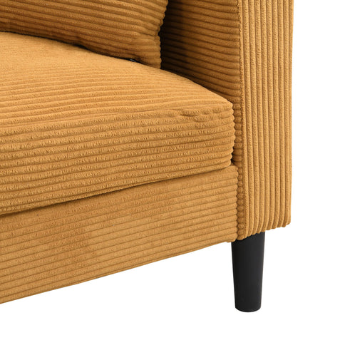 Modern Upholstered 2 Piece Sofa Set With 3 Seater And 2 Seater