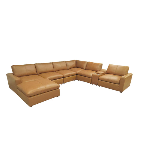 Large Seating Modular Upholstered Sectional