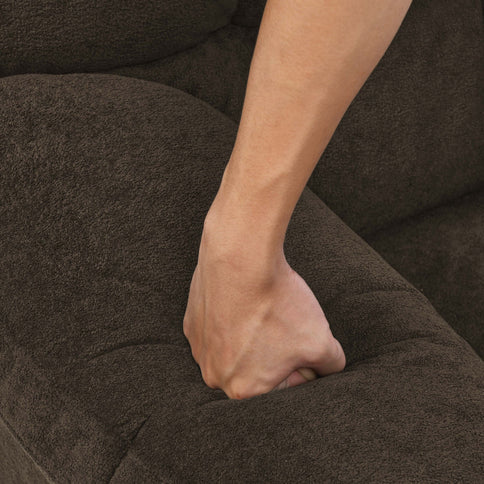 Devonaire - Manual Recliner With Padded Arms - Dark Brown