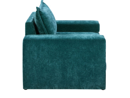 Upholstered Accent Chair With Wide Armrests And Ergonomic Back Support