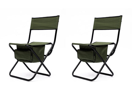 Folding Outdoor Chairs With Storage Bag, Portable Chair For Indoor, Outdoor Camping, Picnics And Fishing