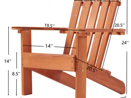 Kids Adirondack Chair For Indoor And Outdoor Use - Red