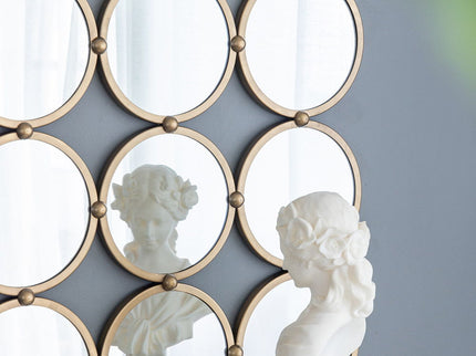 Contemporary Decorative Mirror With Mininalist Style For Bedroom, Liveroom & Entryway - Champagne