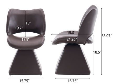 Modern Swivel Dining Chair With High Back