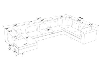 Upholstered Modular Sectional & Custom Configuration