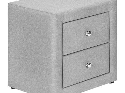 Nightstand, Storage Drawer Versatile Use, Upholstered, Transitional