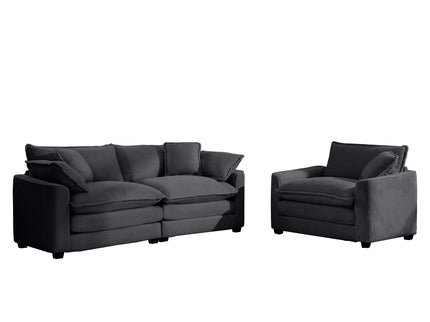 Elegant Oversized Sectional Sofa Set With Deep Seats And Flexible Layout