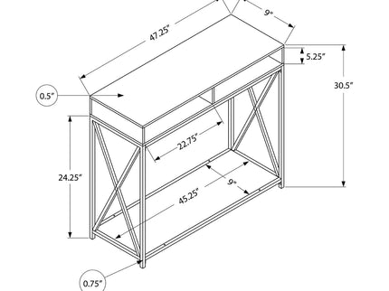 Accent Console Table For Entryway, Contemporary Design