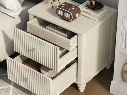 3 Piece Bedroom Set With Bed And 2 Nightstands