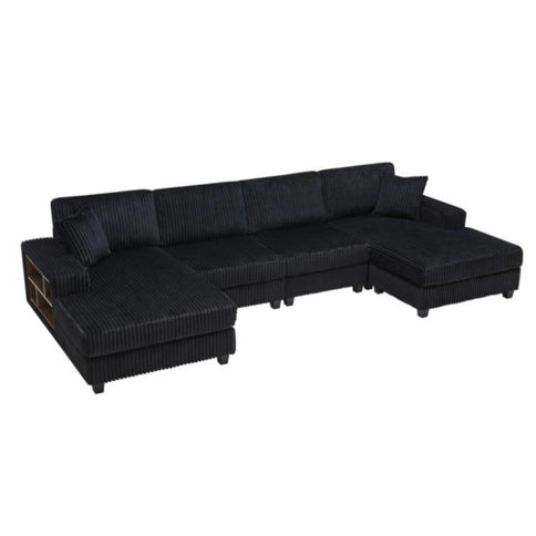 U-Shaped Convertible Sofa, 4 Seater Large Living Room Lounge