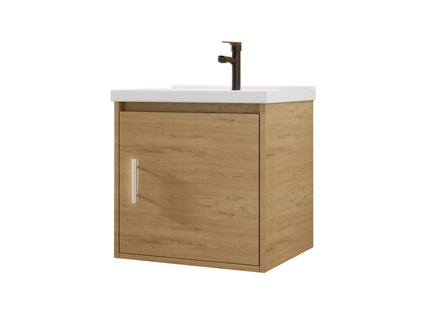 Floating Bathroom Vanity Combo, Wall Mounted Cabinet With Sink & Soft Close Doors For Small Bathrooms