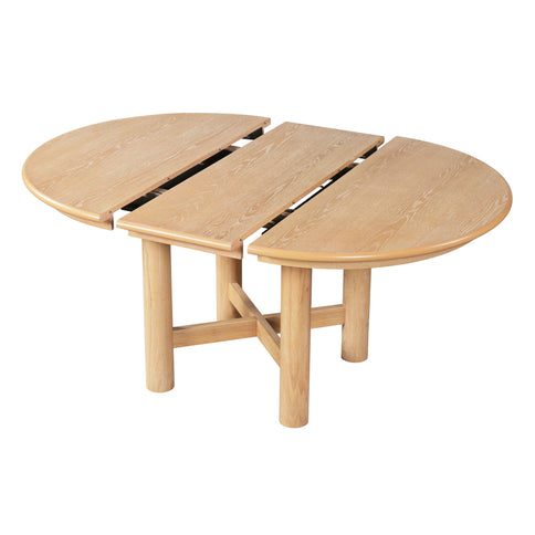 Extendable Oval Dining Table With Leaf