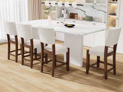 Mid Century Modern Bar Stools, Upholstered Counter Chairs