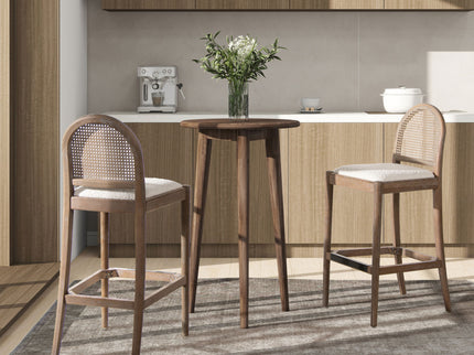 Panama - Curved Back Cane Bar Stool (Set of 2)