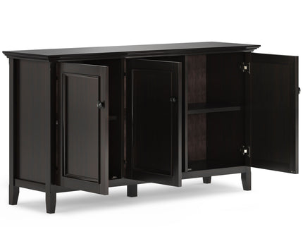 Amherst - Wide 3 Door Storage Cabinet - Hickory Brown