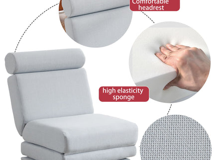 Foldable Single Chair Sofa Bed With Pillow, Easy To Store, Breathable And Wearable