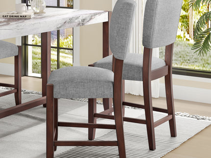 Mid Century Modern Bar Stools, Upholstered Counter Chairs