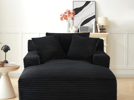 Cloudline - Oversized Chaise Lounge, Modern Comfy Couch With Full Foam Cushioning, Cozy Sleeper Sofabed