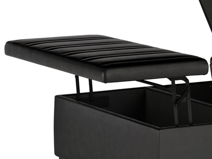 Ellis - Coffee Table Storage Ottoman Contemporary Design